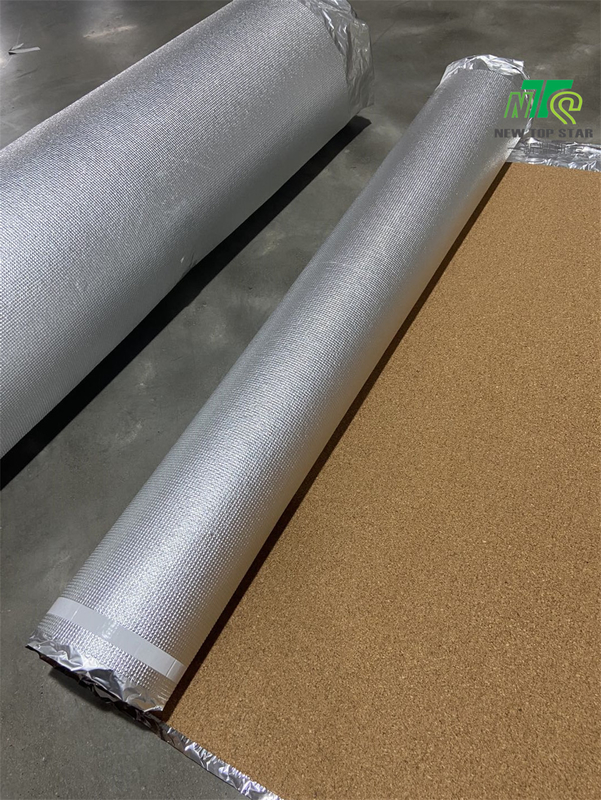 Acoustic Cork Flooring Underlayment 3mm With Aluminum Foil Comfort Step