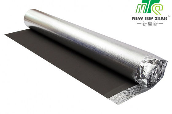 16.9m Length EVA Foam Underlayment Black / Silver Vapor 3-In-1 Flooring Underlayment